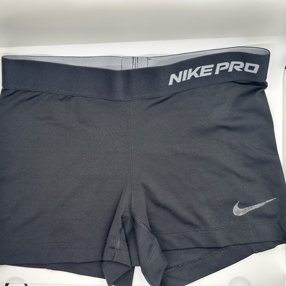 Nike Pants - Black  Nike Pro Womens Compression Shorts M black Elastic Waist Dri Fit Stretch